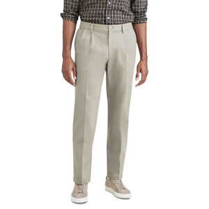 Dockers Men Pleated Iron Free Pants with Stain Defender Cloud Size 33x30